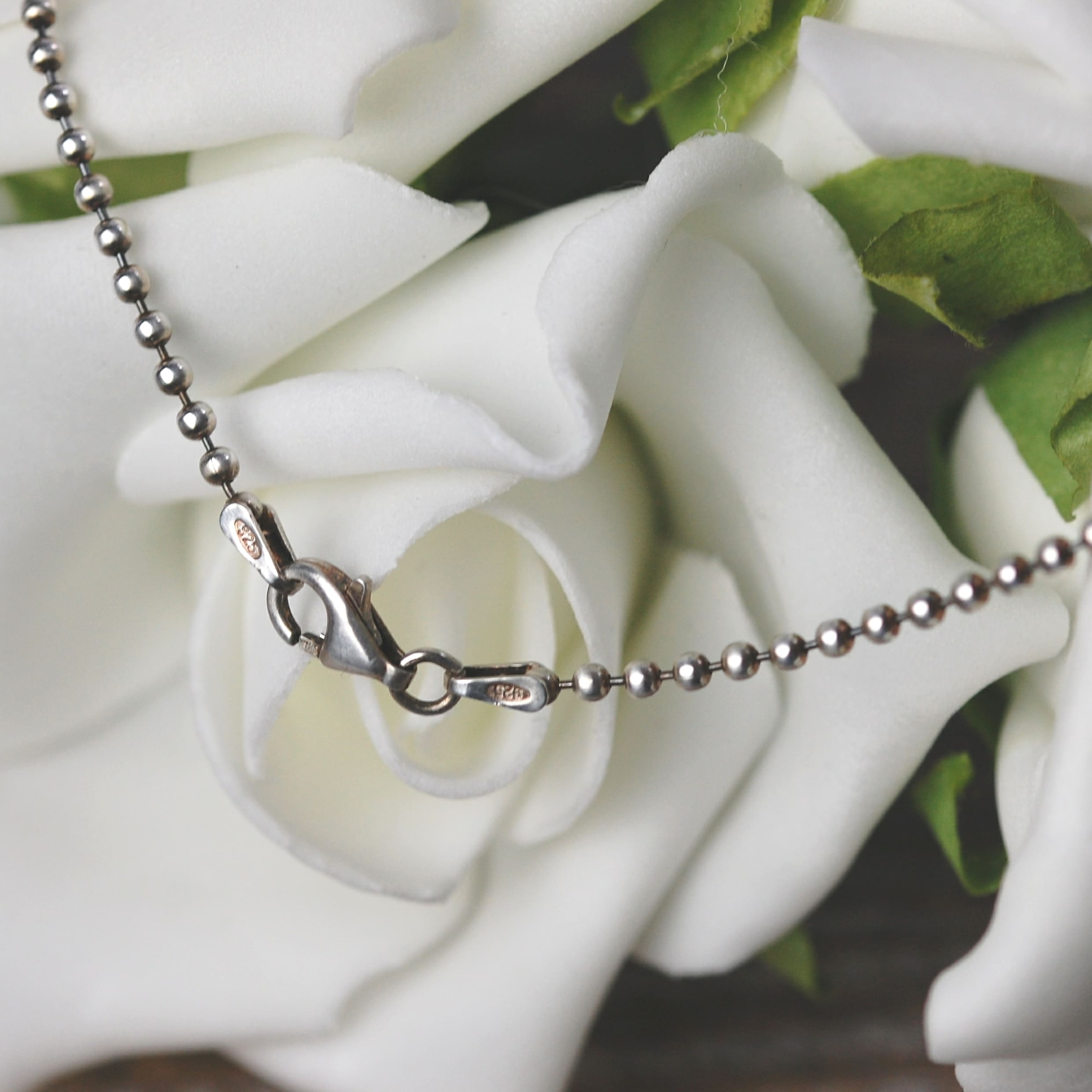 Sterling silver ball chain