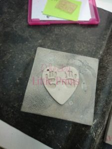 Large handprint charm in the making