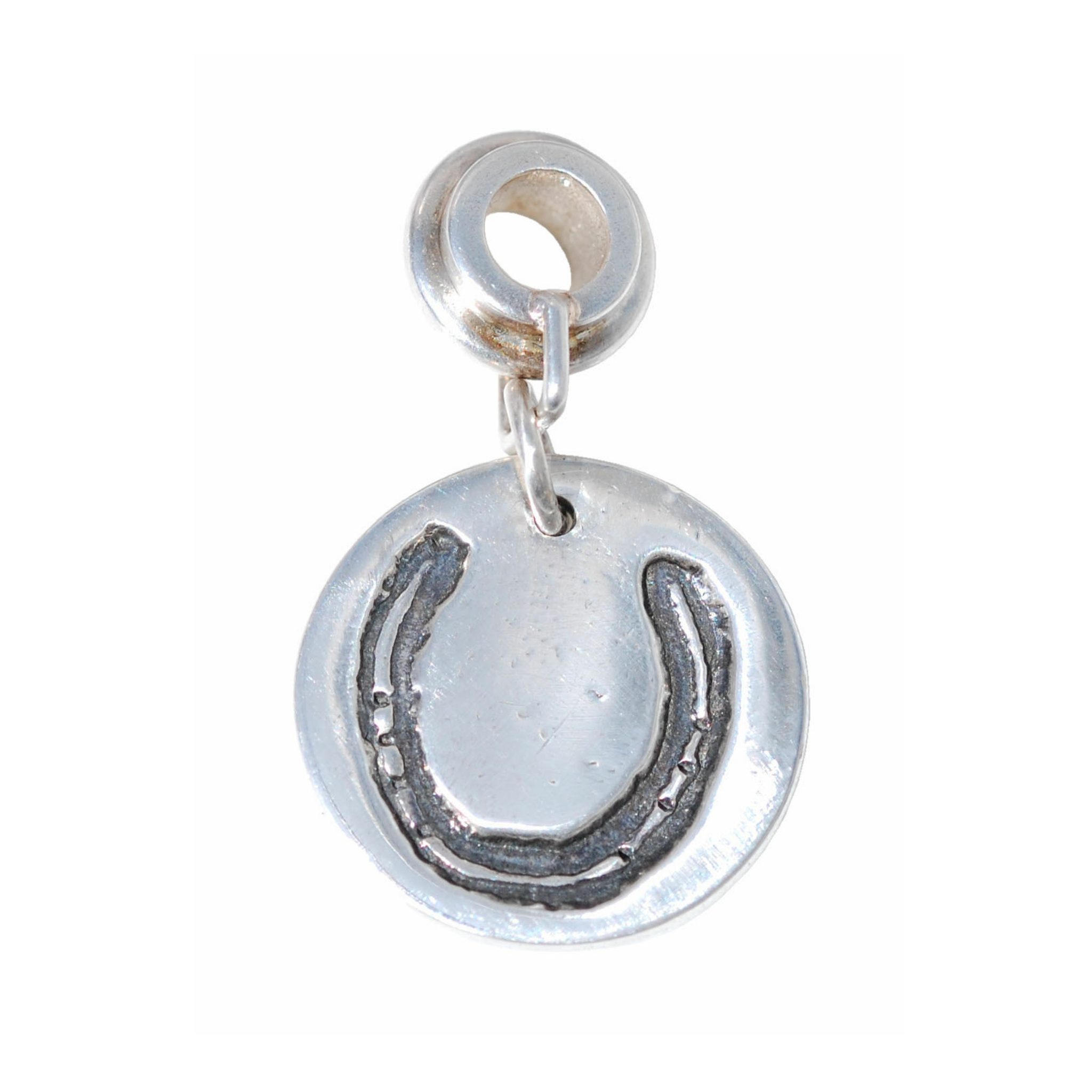 Silver charm with your horse's shoe