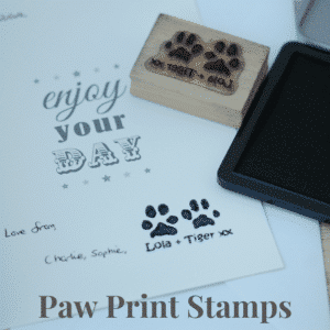 Paw print stamps
